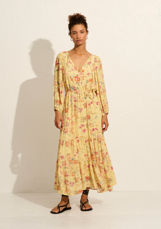Image of Dresses. Productname: Auguste The Label Calista Maxi Dress in Yellow/Orange colour by brand - Auguste The Label