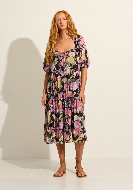 Auguste The Label Daphne Midi Dress (Black)
