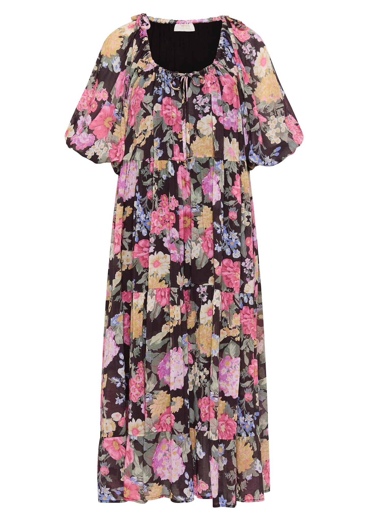 Auguste The Label Daphne Midi Dress (Black)
