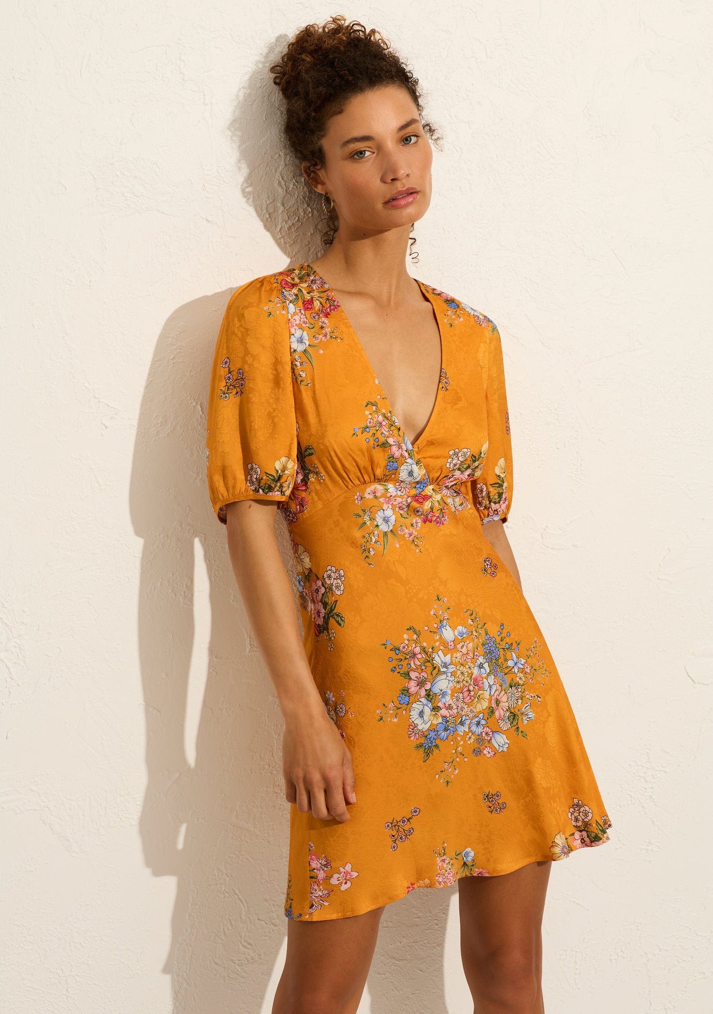 Auguste The Label Pamela Mini Dress (Yellow/Orange)
