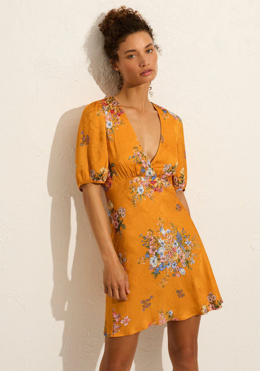 Auguste The Label Pamela Mini Dress (Yellow/Orange)