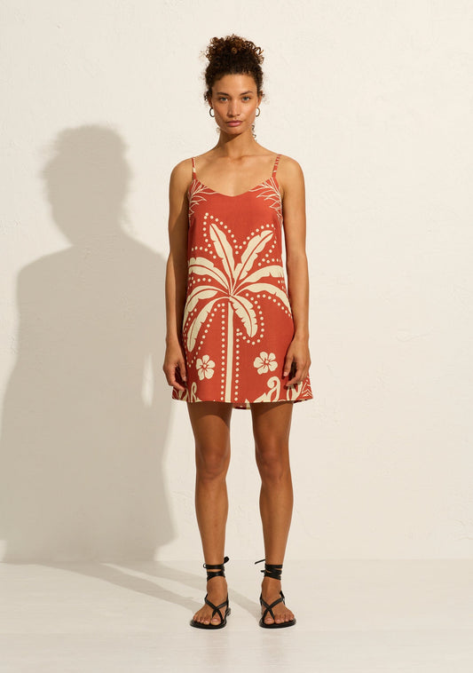 Image of Dresses. Productname: Auguste The Label Marina Mini Dress in Yellow/Orange colour by brand - Auguste The Label