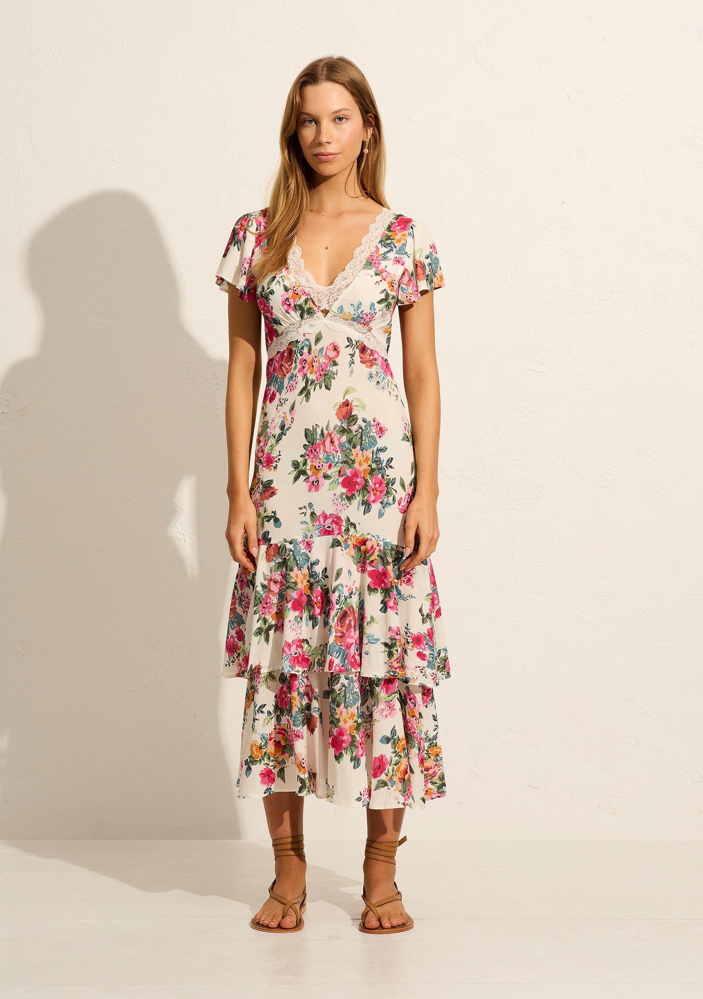 Auguste The Label Allison Midi Dress (Floral Print)