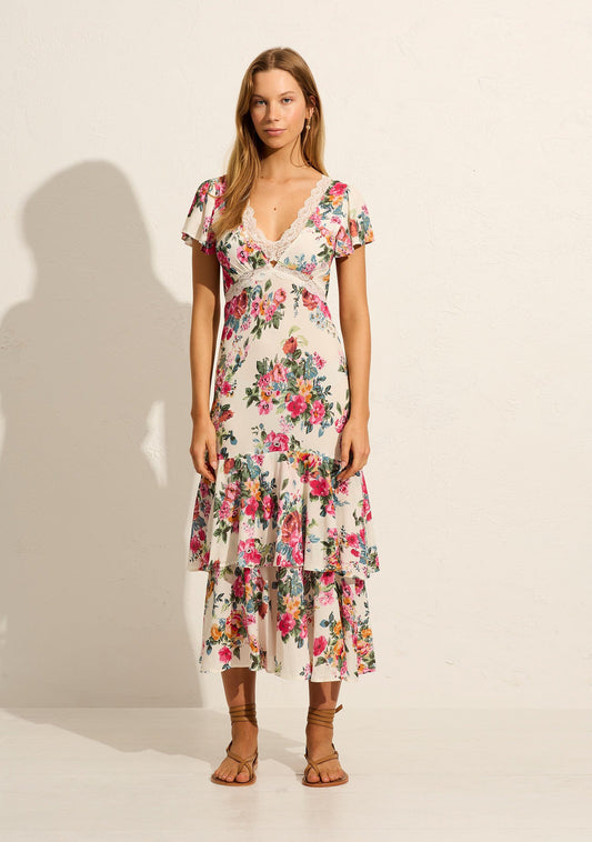 Auguste The Label Allison Midi Dress (Floral Print)