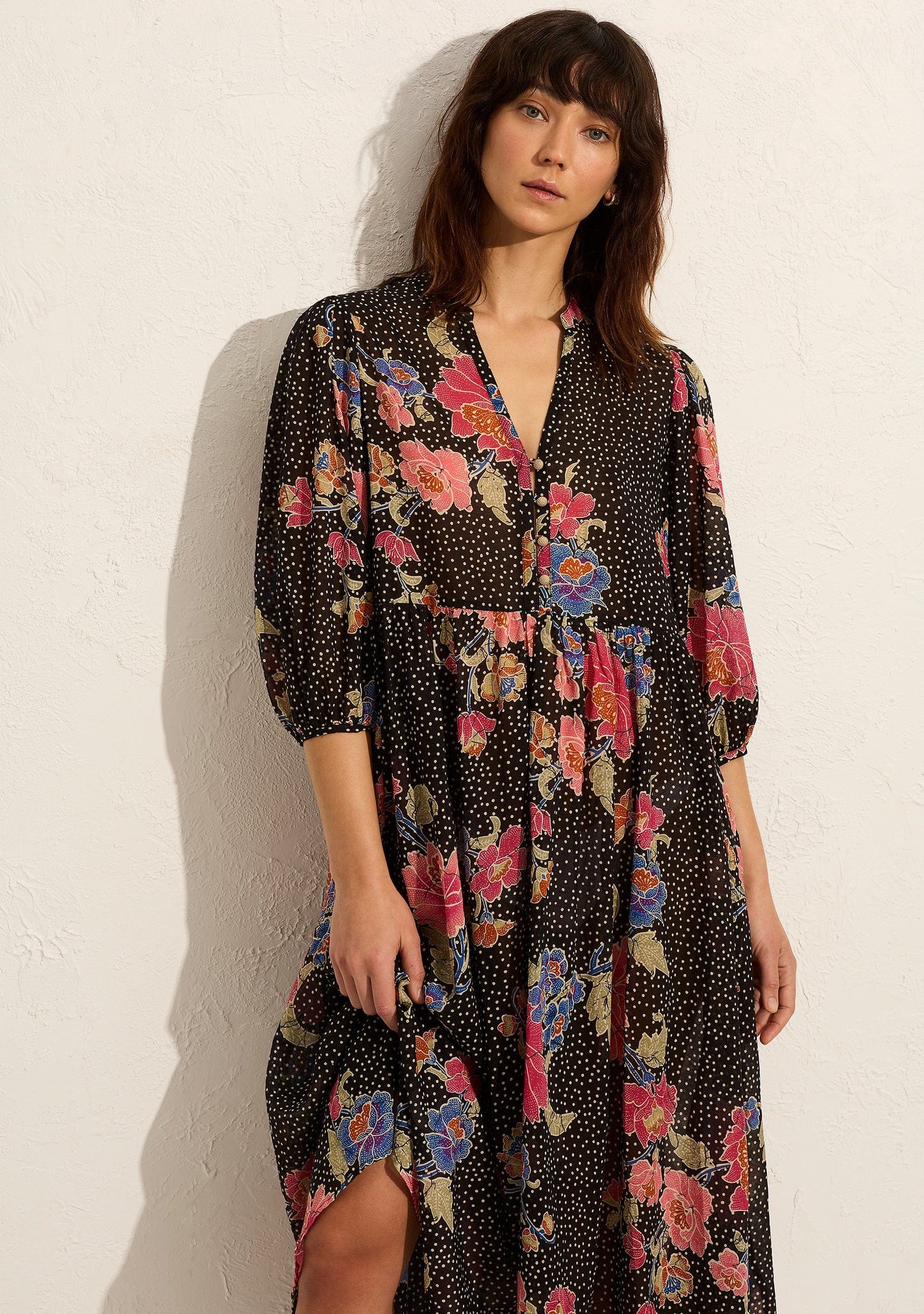 Auguste The Label Amaya Midi Dress (Black)