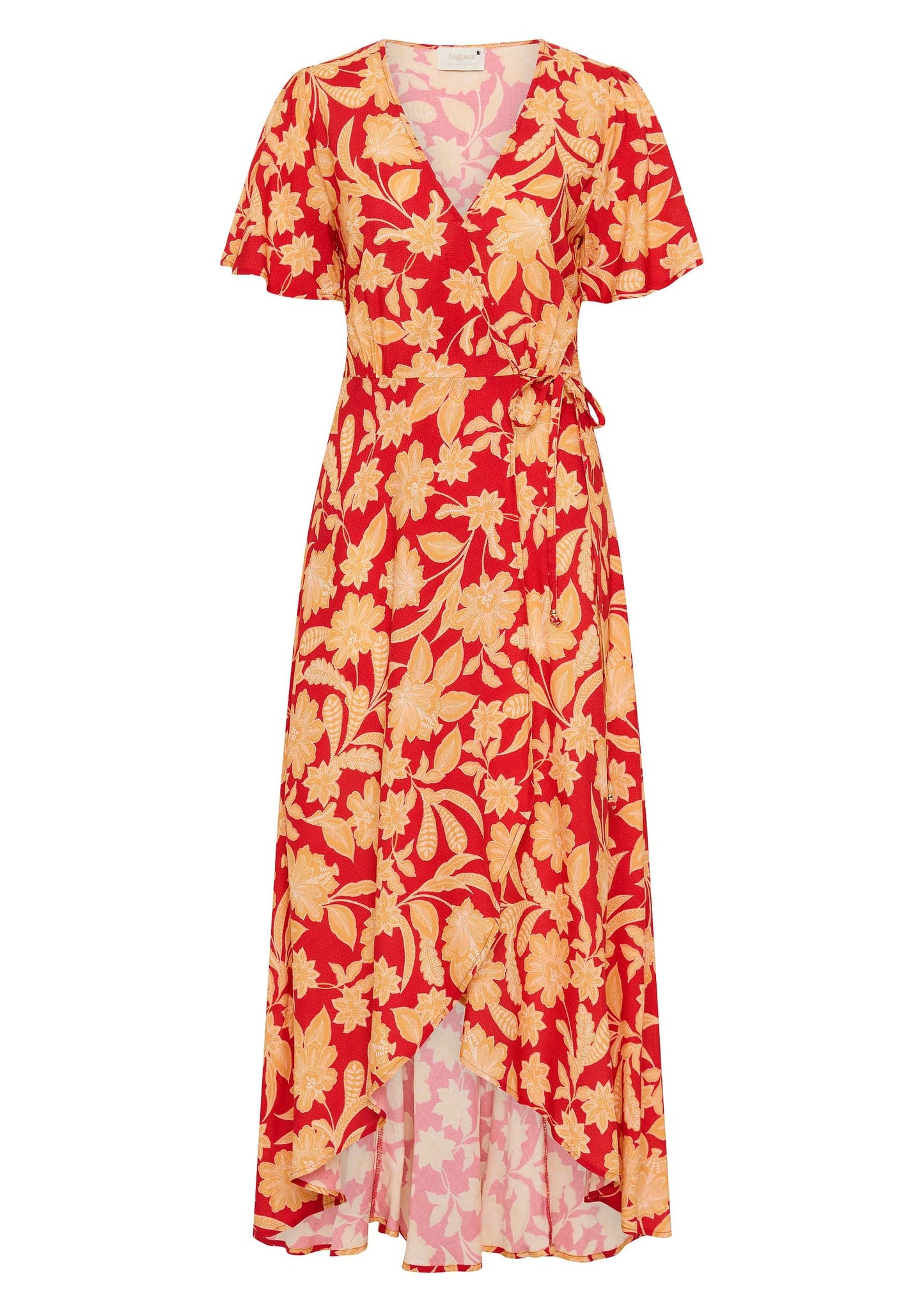 Auguste The Label Kirby Wrap Maxi Dress (Red)
