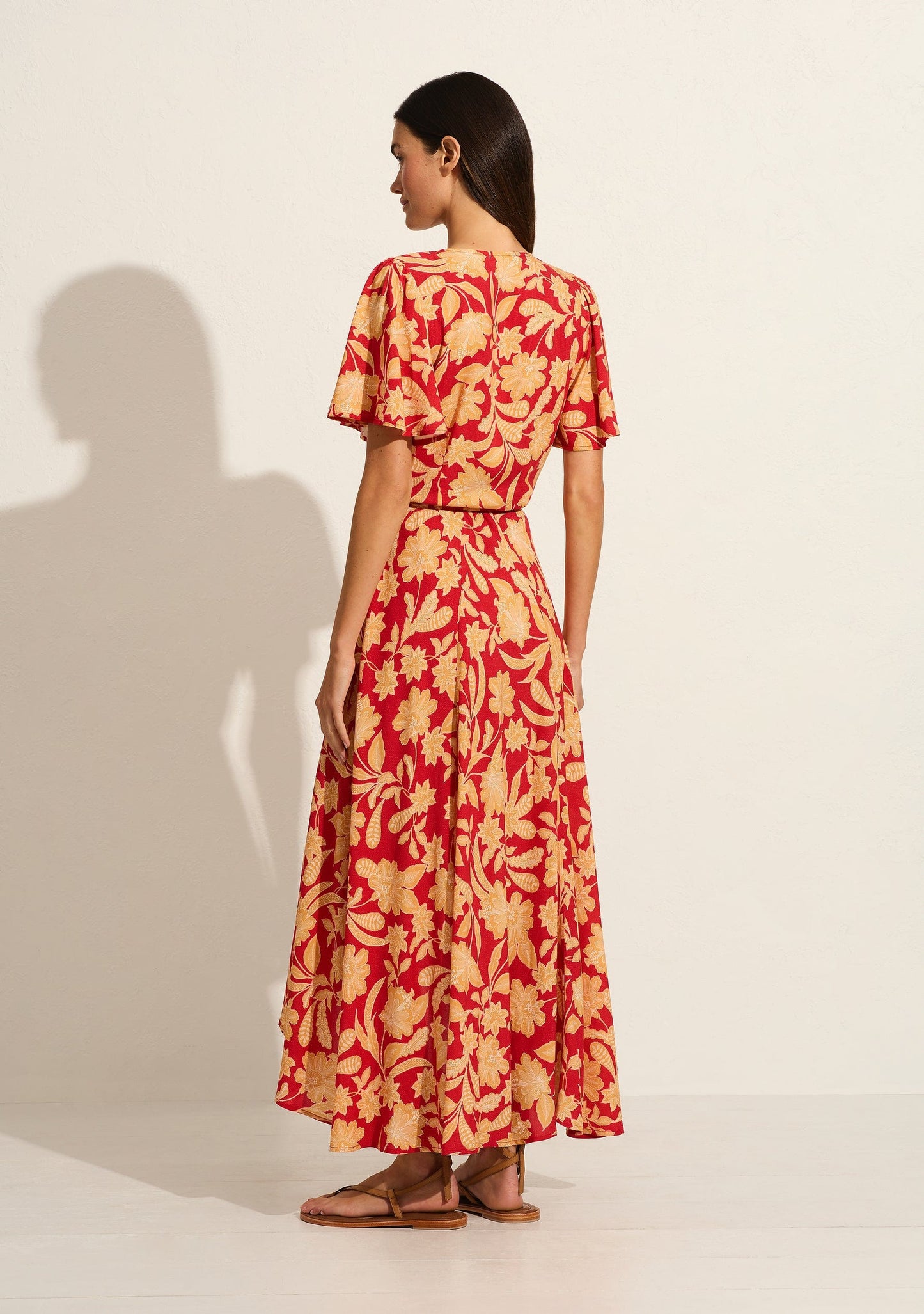 Auguste The Label Kirby Wrap Maxi Dress (Red)