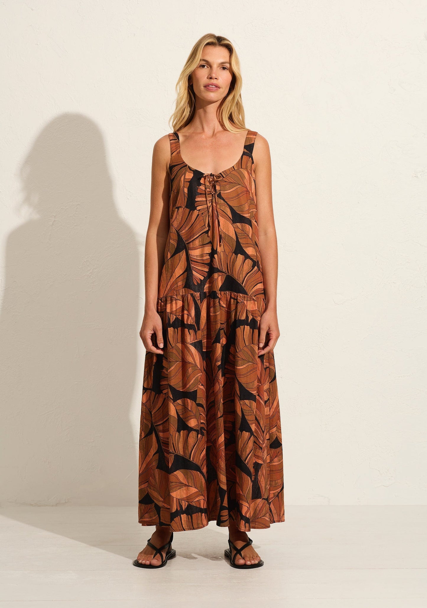 Auguste The Label Aiden Maxi Dress (Tan/Brown)