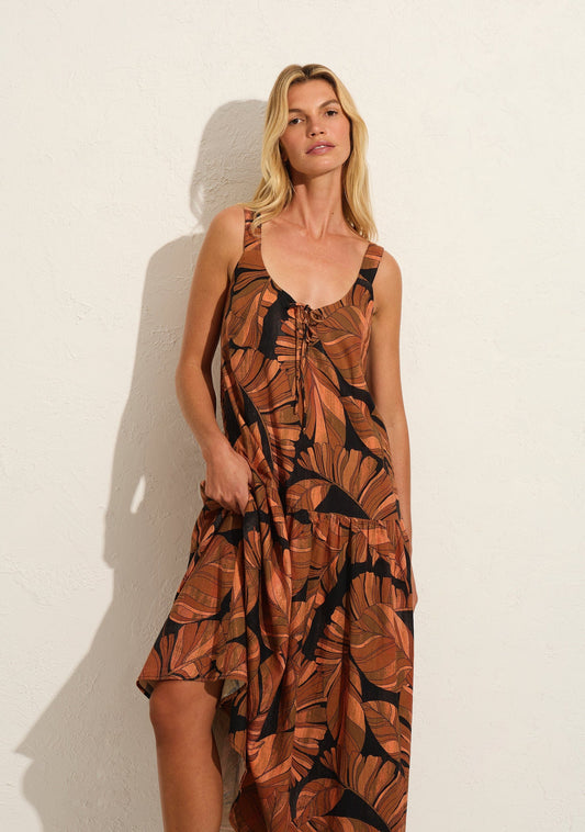 Auguste The Label Aiden Maxi Dress (Tan/Brown)
