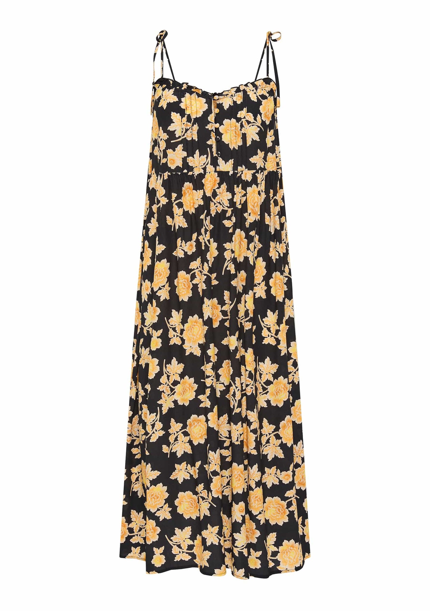 Auguste The Label Cameo Midi Dress (Black)