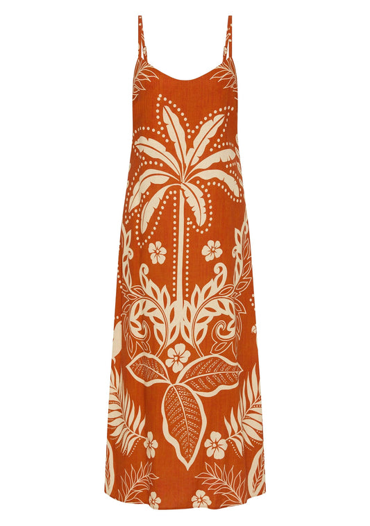 Auguste The Label Marina Midi Dress (Yellow/Orange)