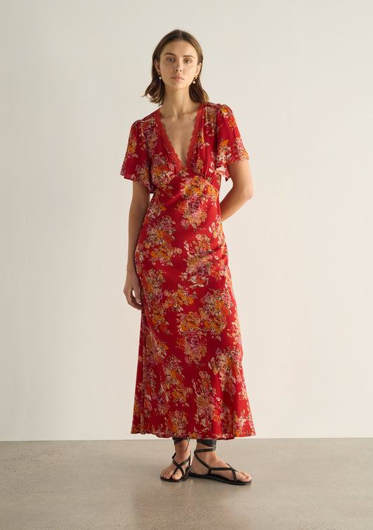 Image of Dresses. Productname: Auguste The Label Calais Midi Dress in Print colour by brand - Auguste The Label