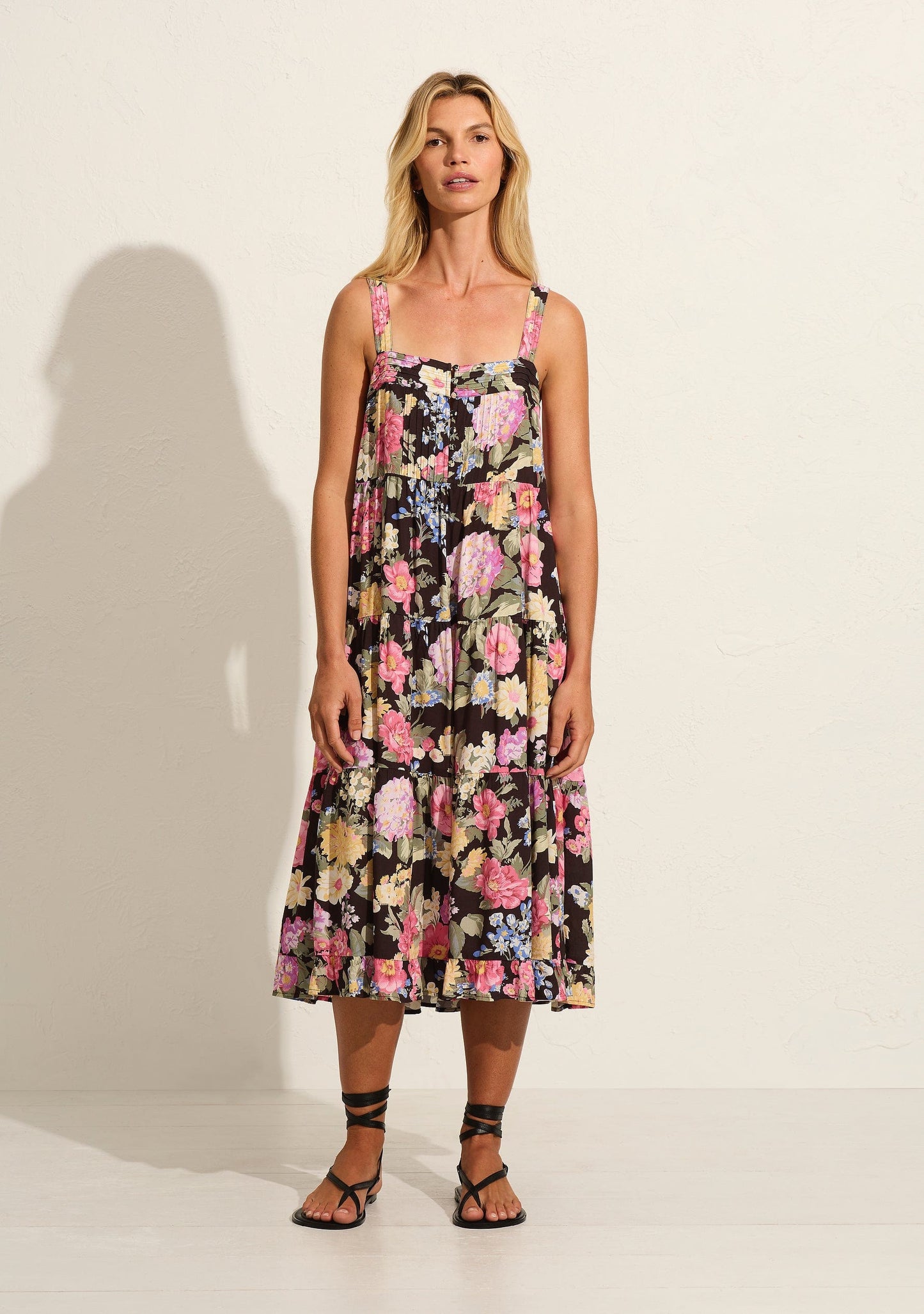 Auguste The Label Market Midi Dress (Black)