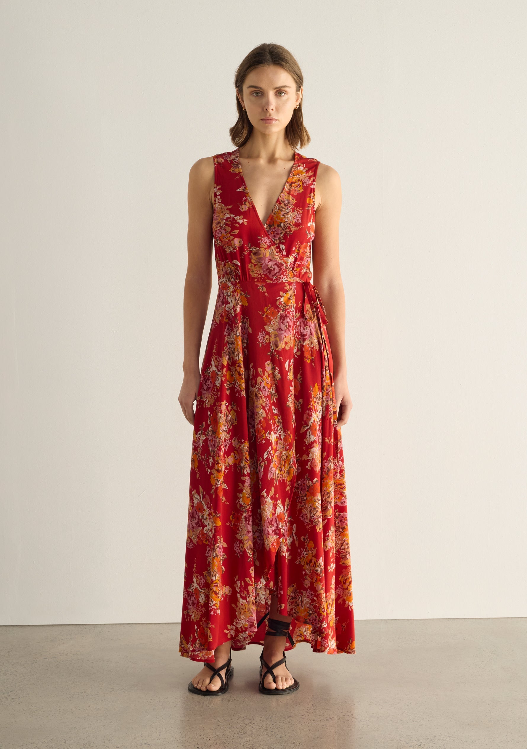 auguste wrap maxi dress Auguste Daphne Easy Days Maxi Wrap Dress