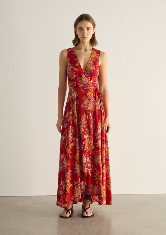 Auguste The Label Frida Wrap Maxi Dress (Print)