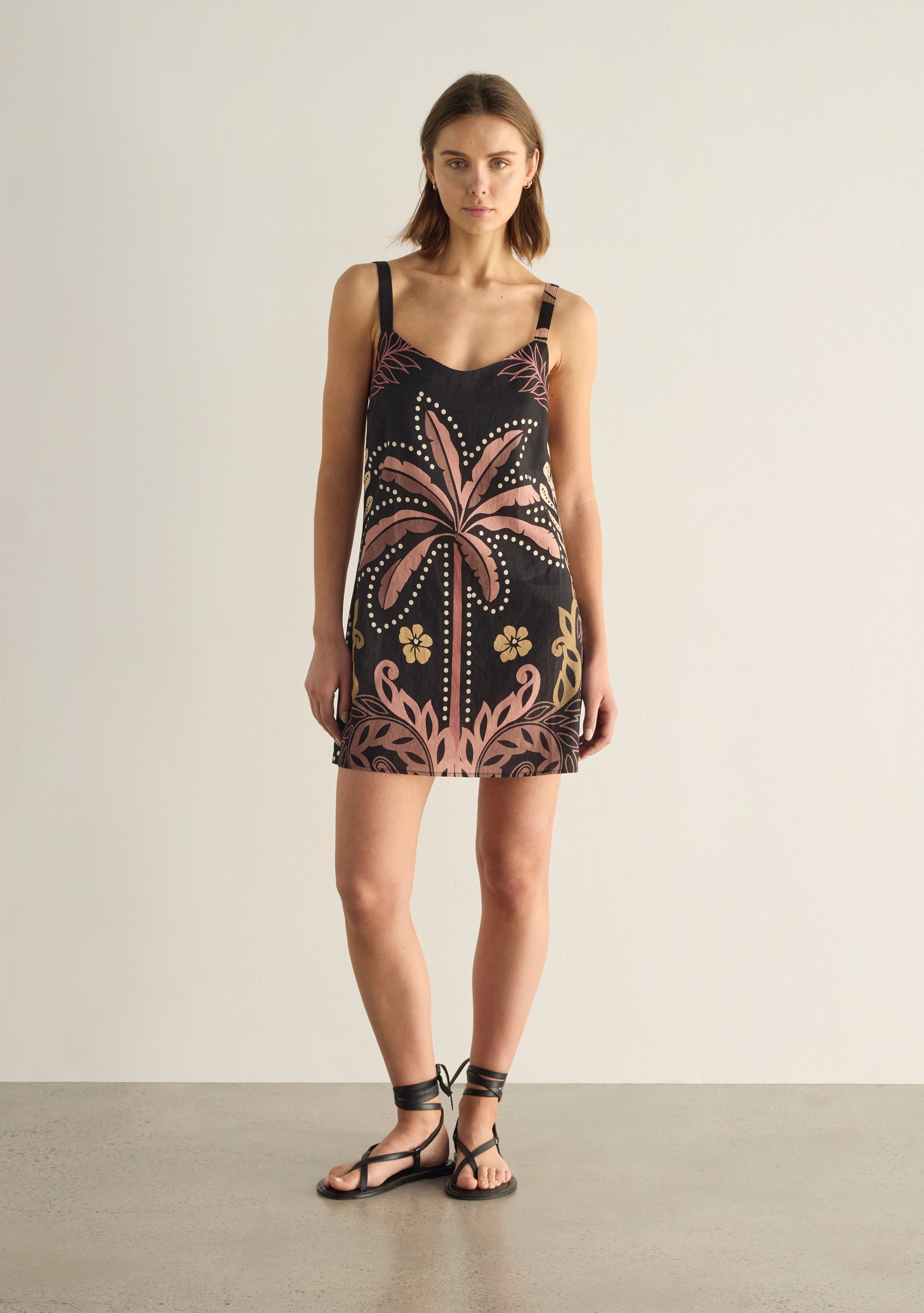 Image of Dresses. Productname: Auguste The Label Marina Mini Dress in Black colour by brand - Auguste The Label
