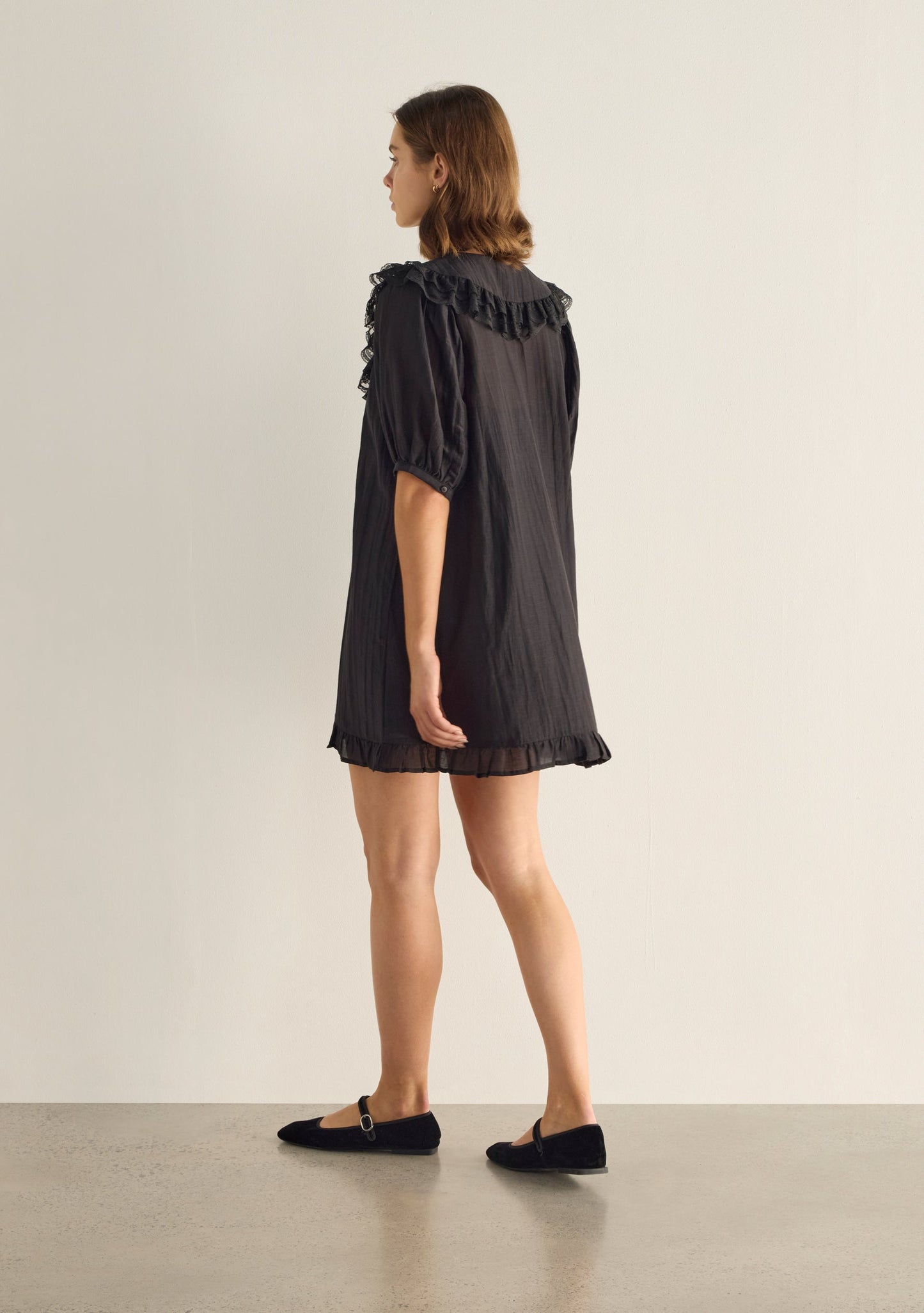 Auguste The Label Otis Mini Dress (Black)