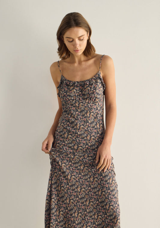 Auguste The Label Liss Midi Dress (Black)