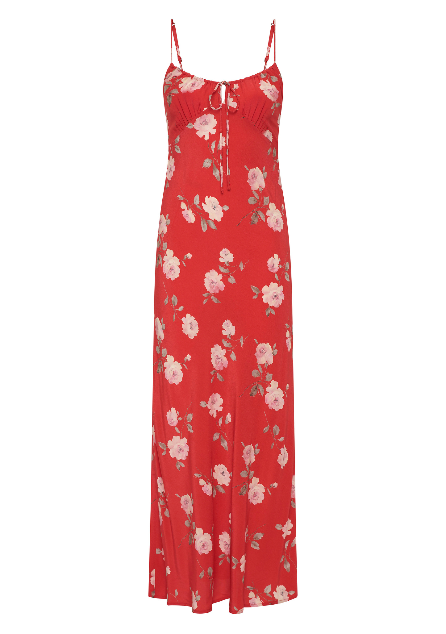 Auguste The Label Anne Tie Slip Maxi Dress (Red)