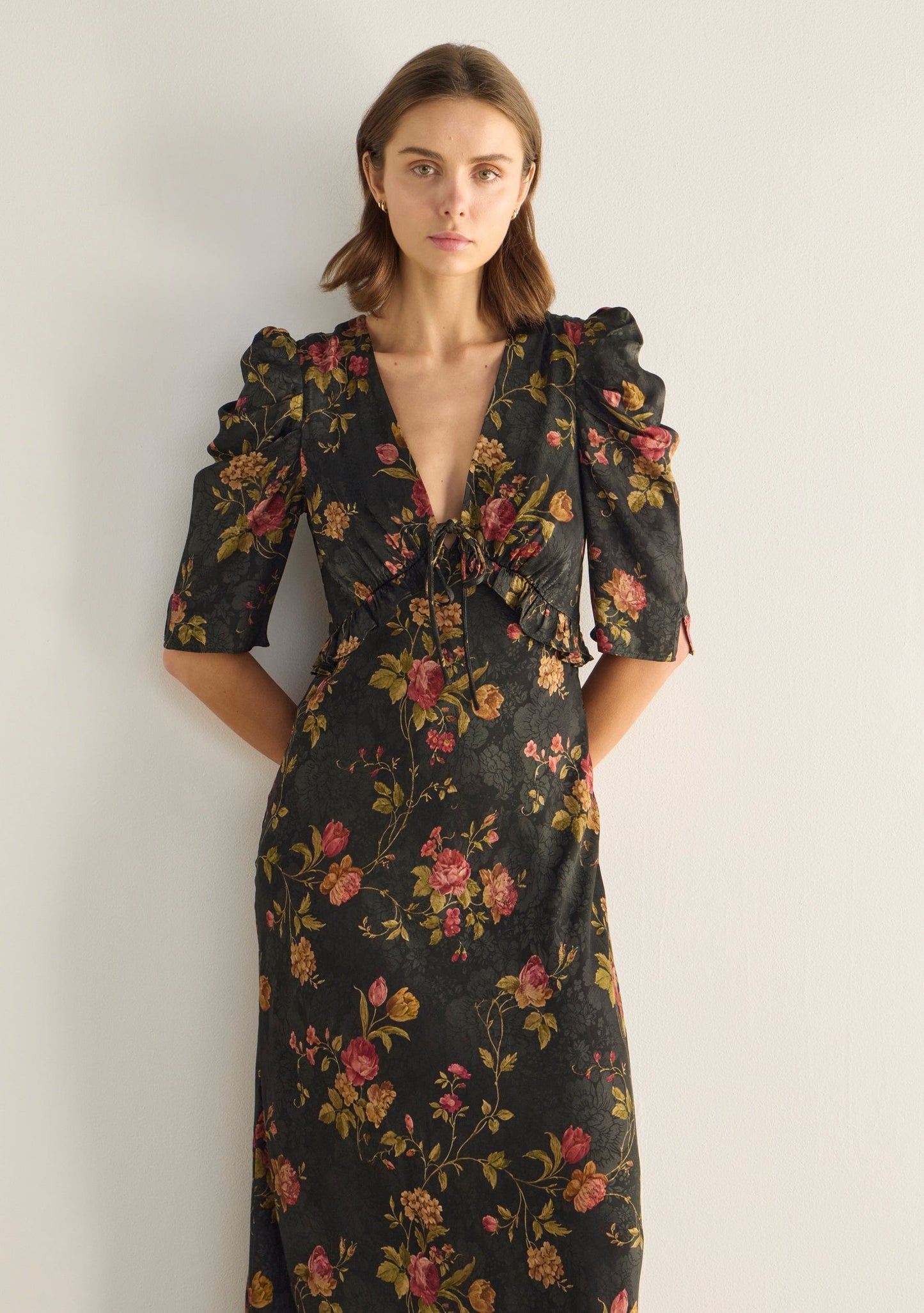 Auguste The Label Elliott Midi Dress (Floral Print)