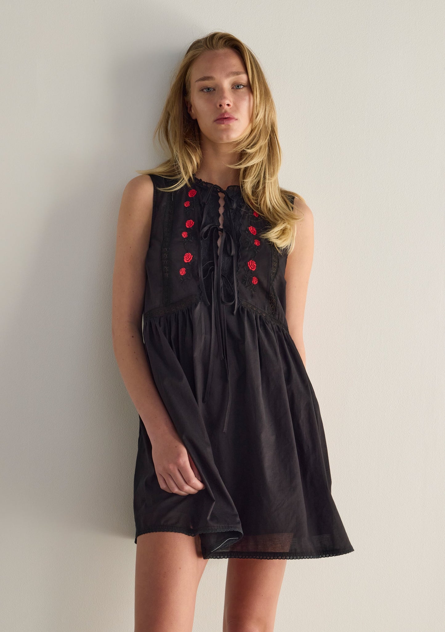 Auguste The Label Bellamy Mini Dress (Black)