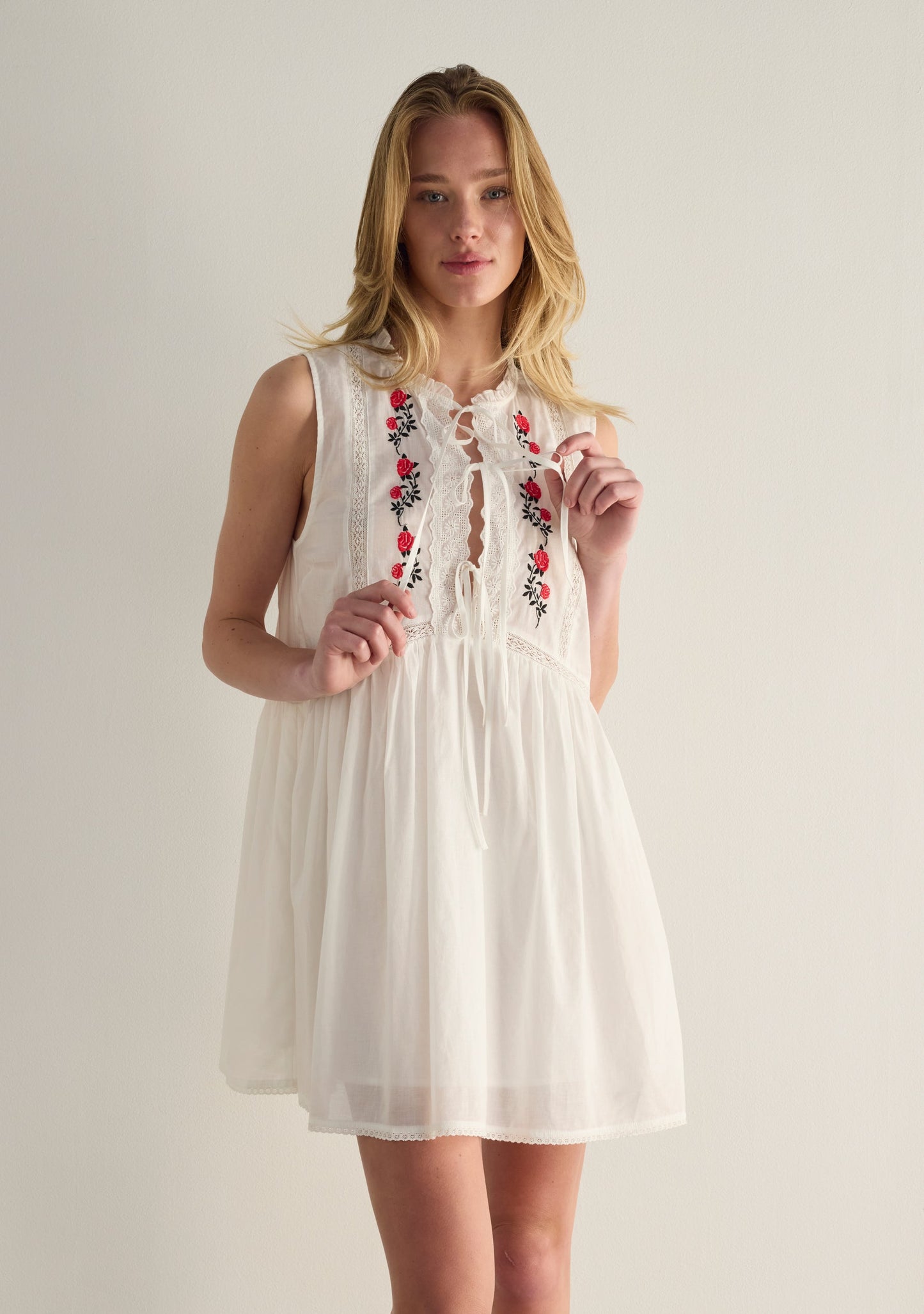 Auguste The Label Bellamy Mini Dress (White)