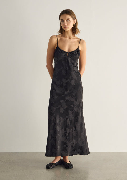 Image of Dresses. Productname: Auguste The Label Anne Tie Maxi Dress in Black colour by brand - Auguste The Label