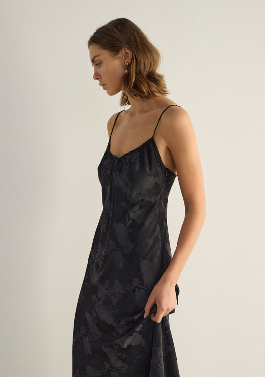 Auguste The Label Anne Tie Maxi Dress (Black)