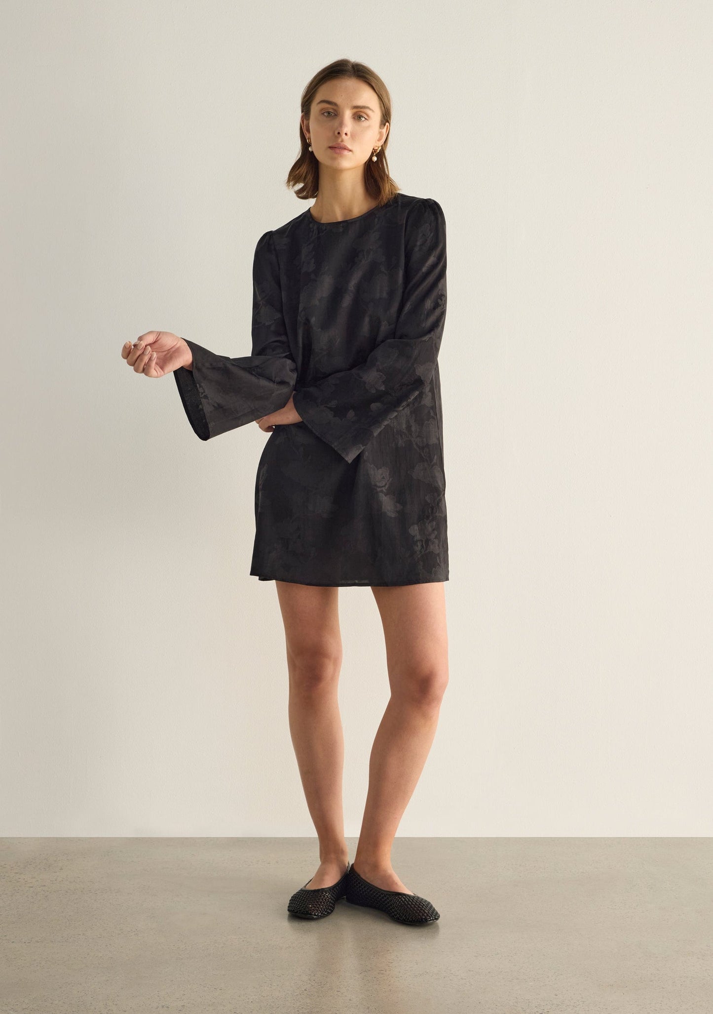 Auguste The Label Georgina Mini Dress (Black)