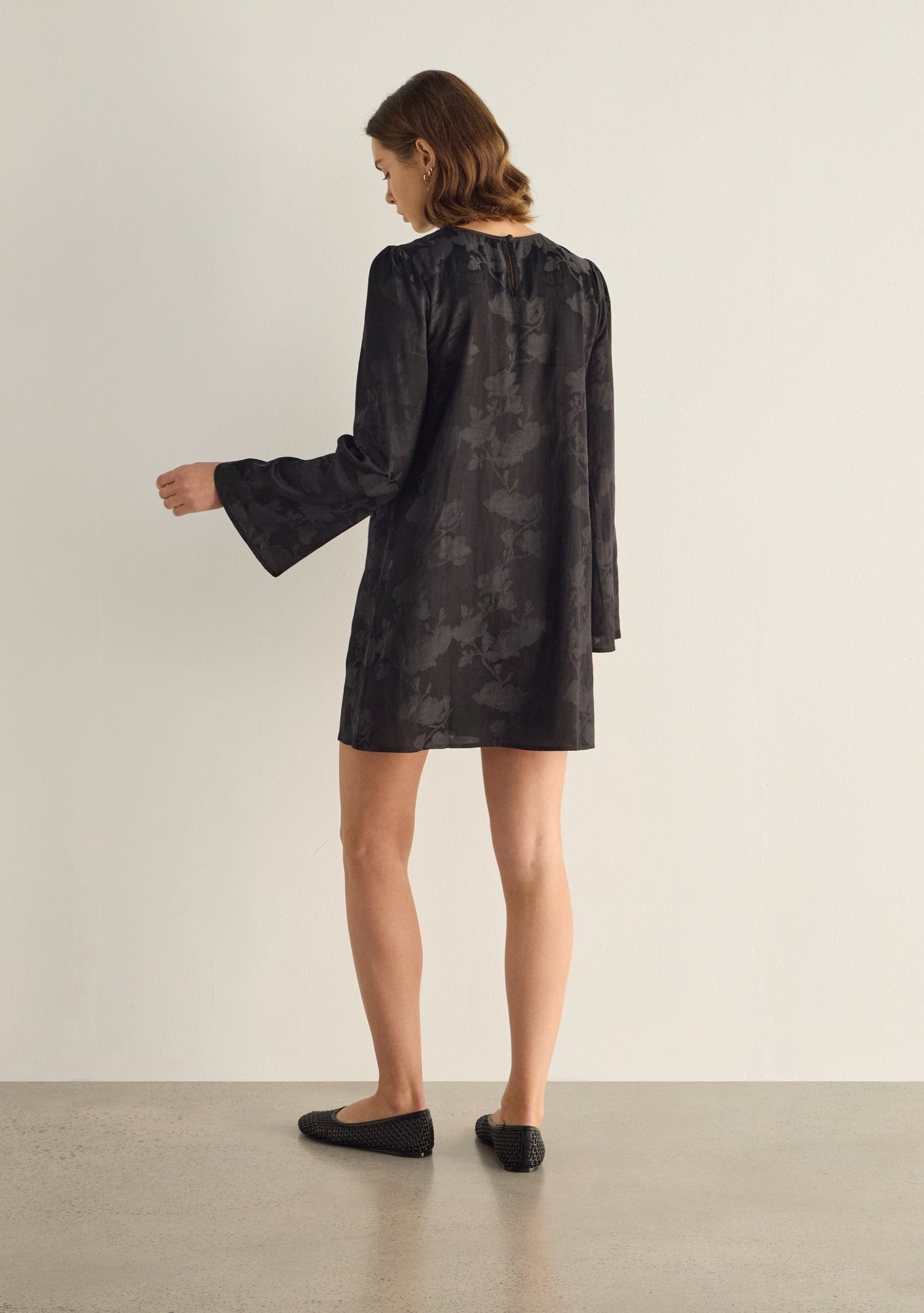 Auguste The Label Georgina Mini Dress (Black)