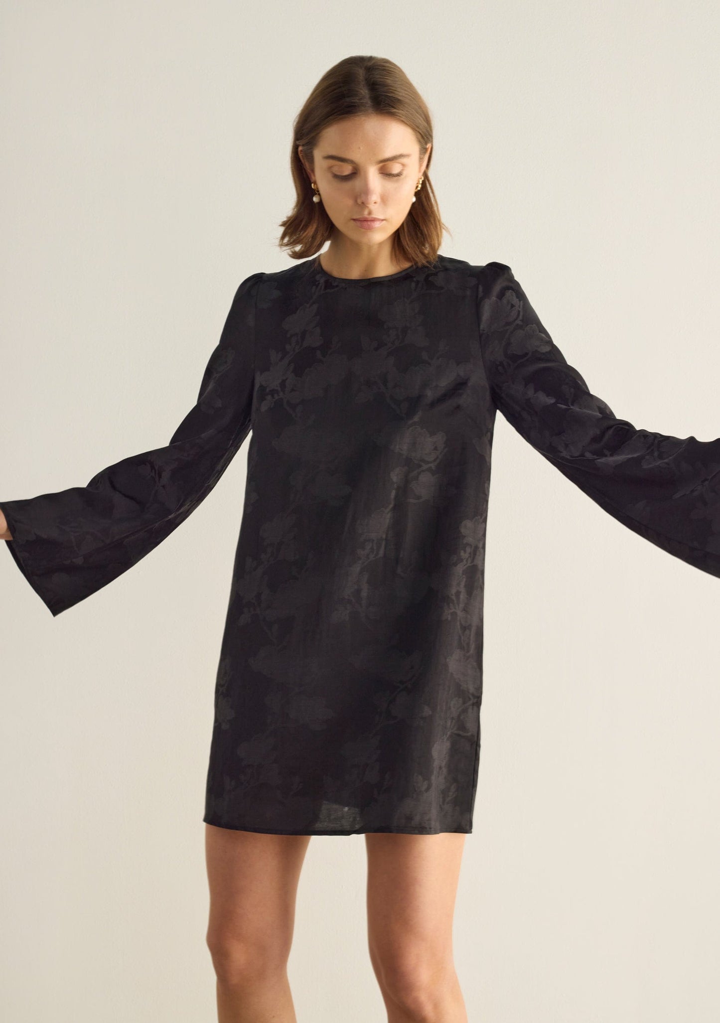 Auguste The Label Georgina Mini Dress (Black)