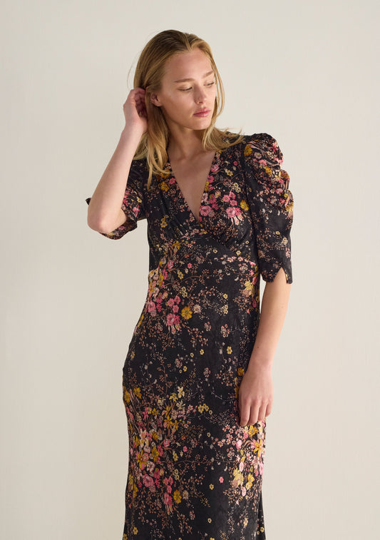 Auguste The Label Adley Midi Dress (Black)