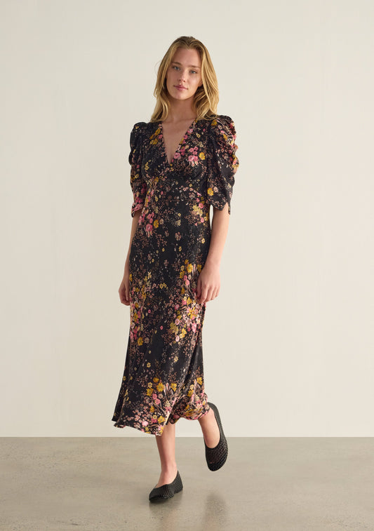 Image of Dresses. Productname: Auguste The Label Adley Midi Dress in Black colour by brand - Auguste The Label