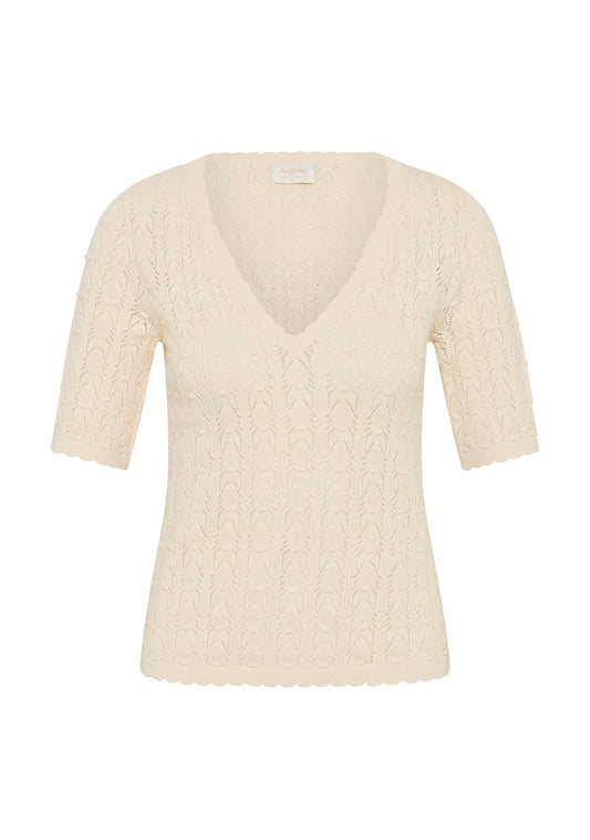 Auguste The Label Jude Knit Tee (White)