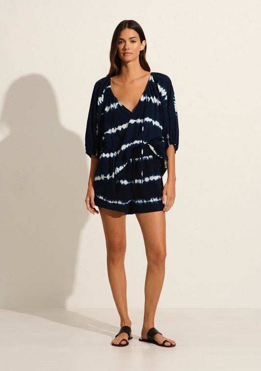 Image of a model wearing Shorts. Productname: Auguste The Label Joe Short in Print colour by brand - Auguste The Label
