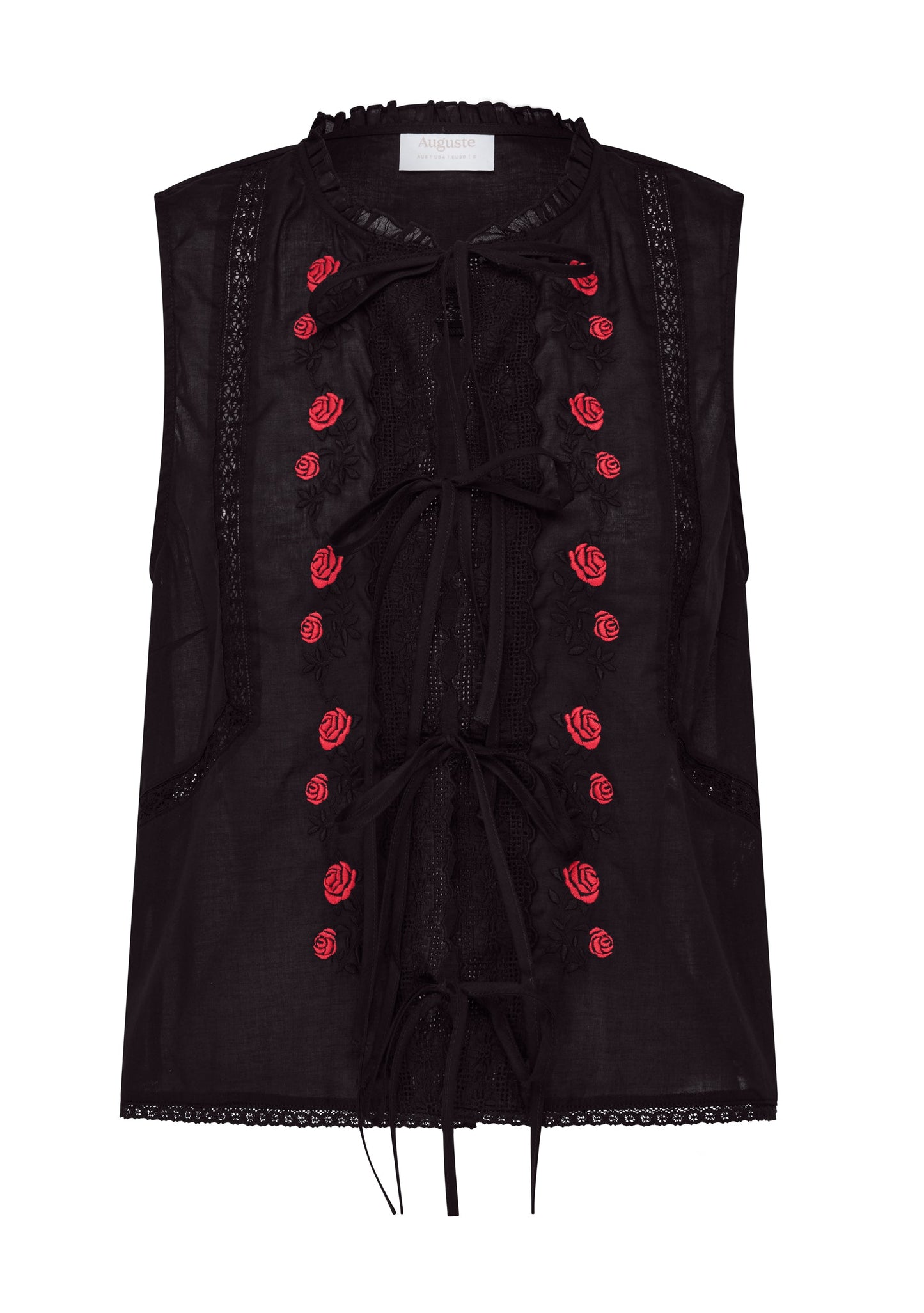 Auguste The Label Bellamy Embroidered Blouse (Black)