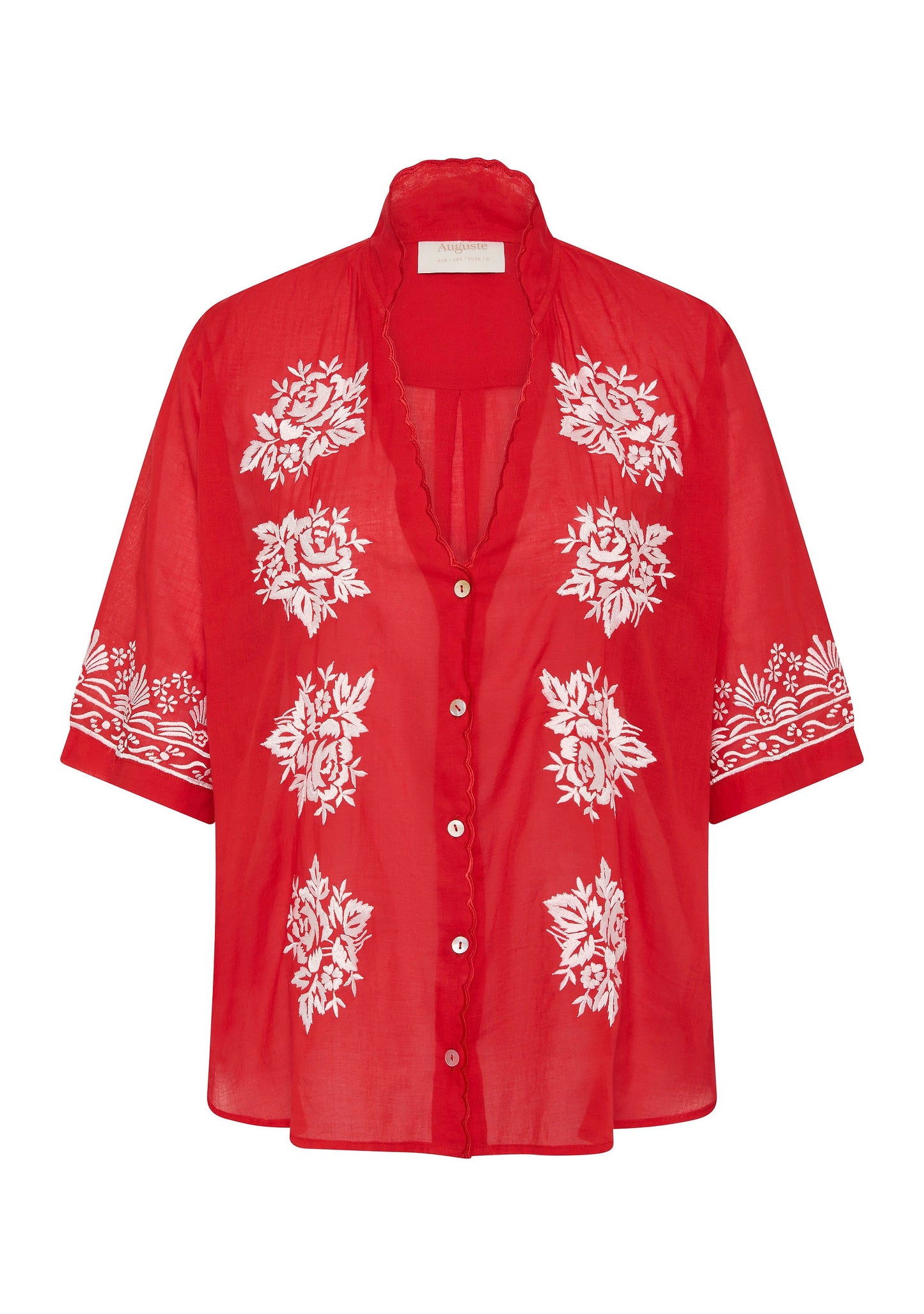 Auguste The Label Rosalie Blouse (Red)