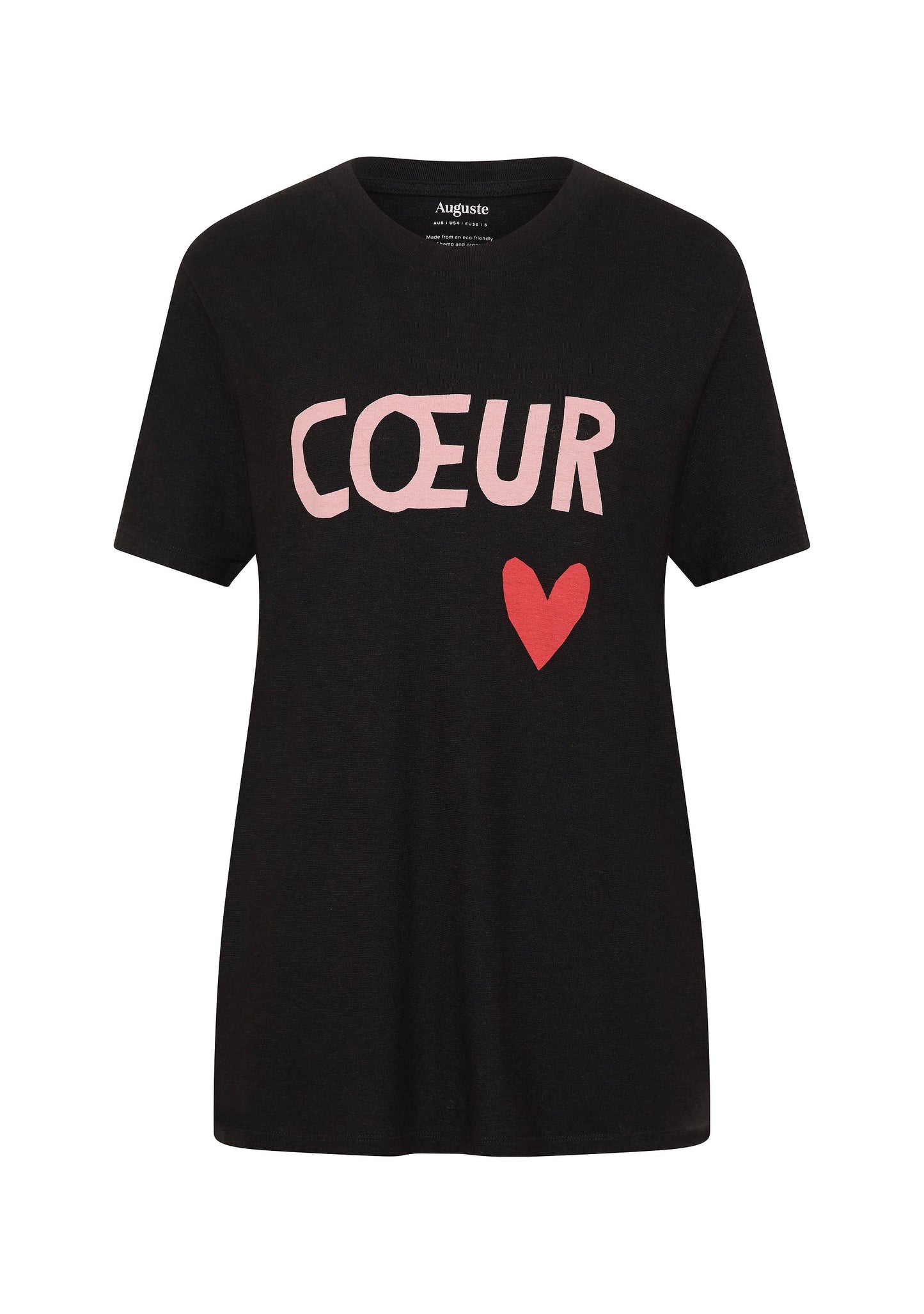 Auguste The Label Heart Classic Tee (Black)
