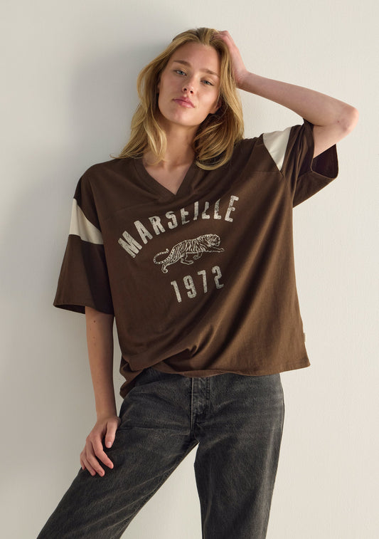 Auguste The Label Marseille Oscar Tee (Tan/Brown)