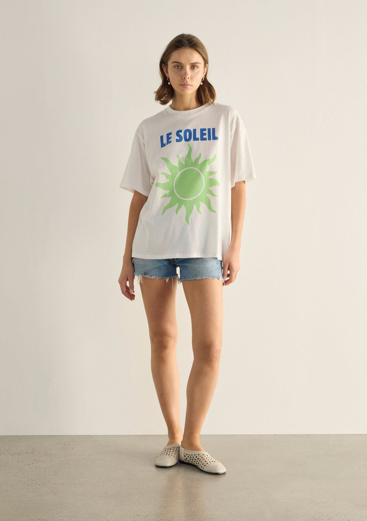 Auguste The Label Le Soleil Boyfriend Tee (White)