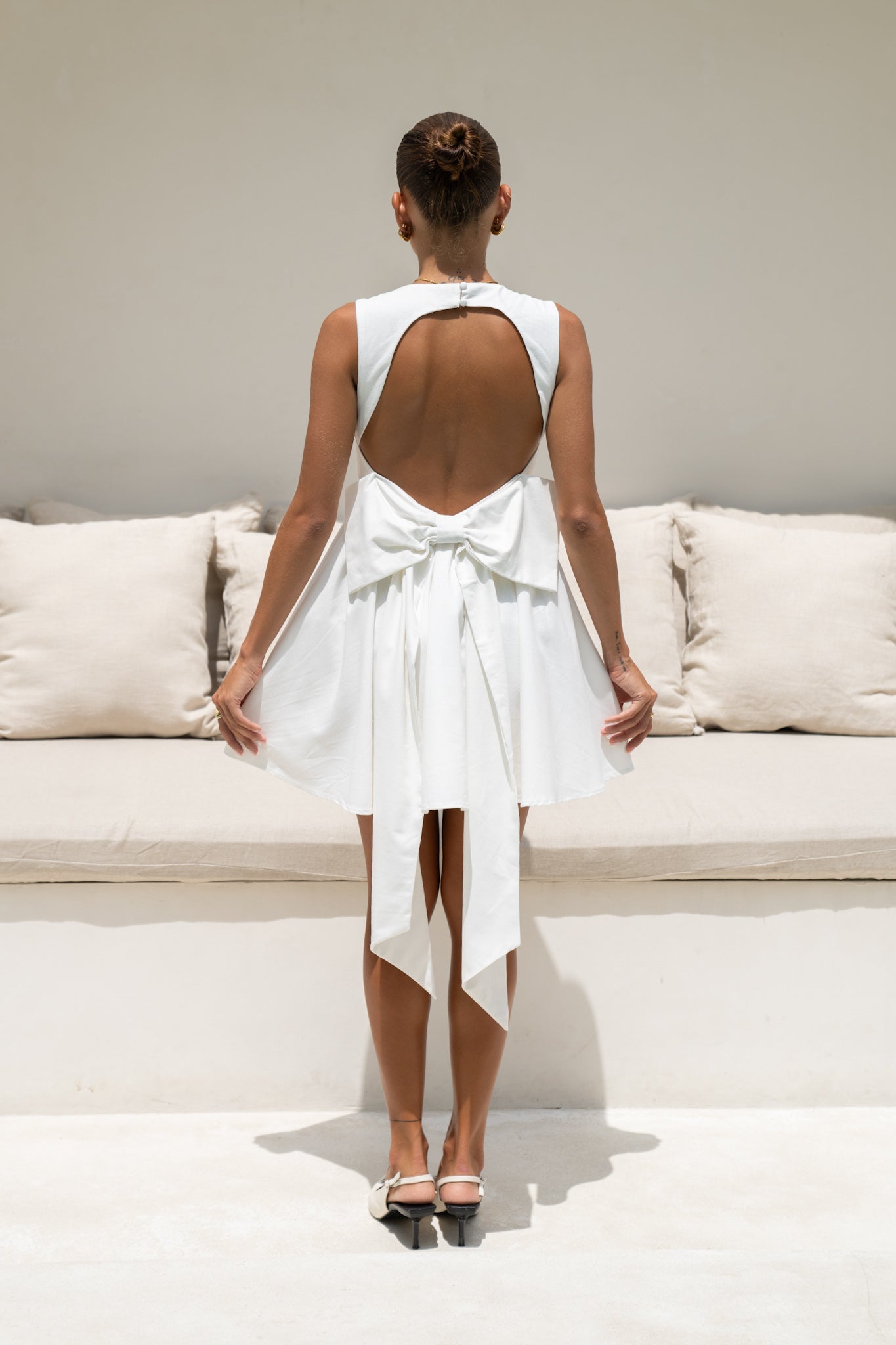 Heychic Clara Corset Mini Dress (Cream)