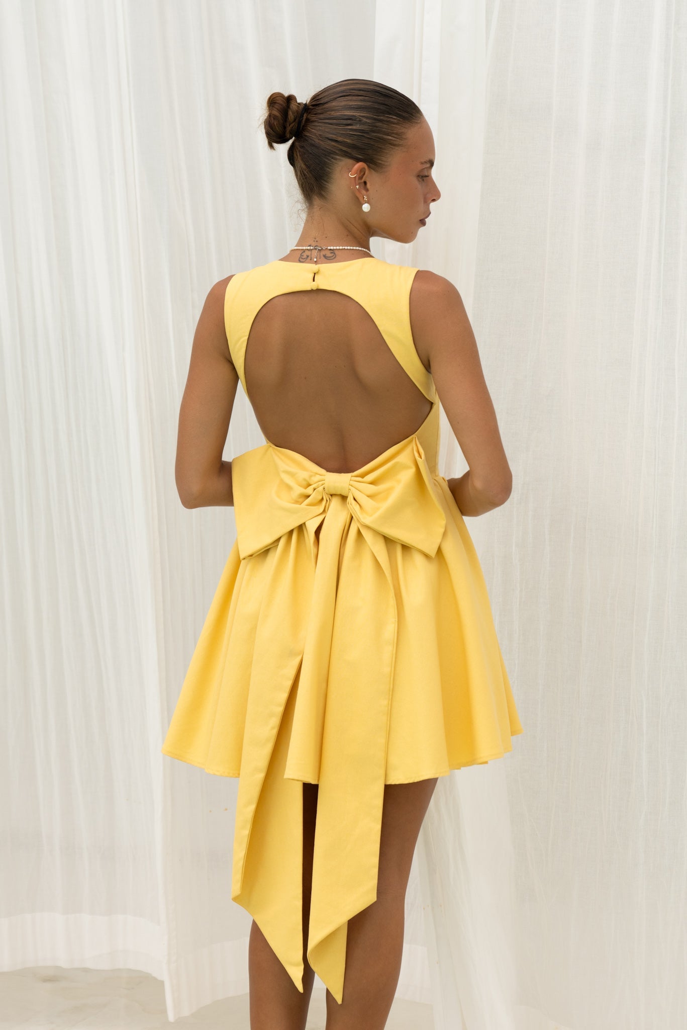 Heychic Clara Corset Mini Dress (Yellow)