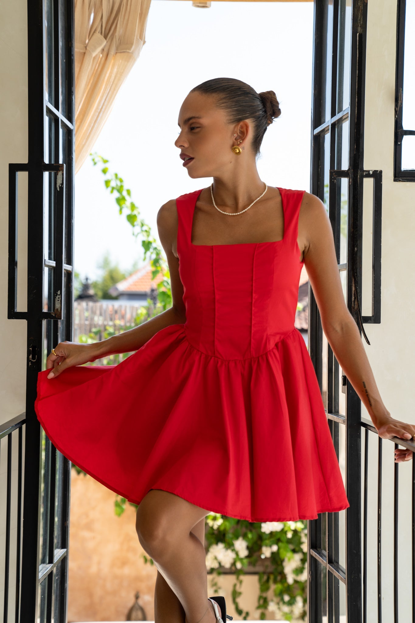 Heychic Claire Corset Mini Dress (Red)