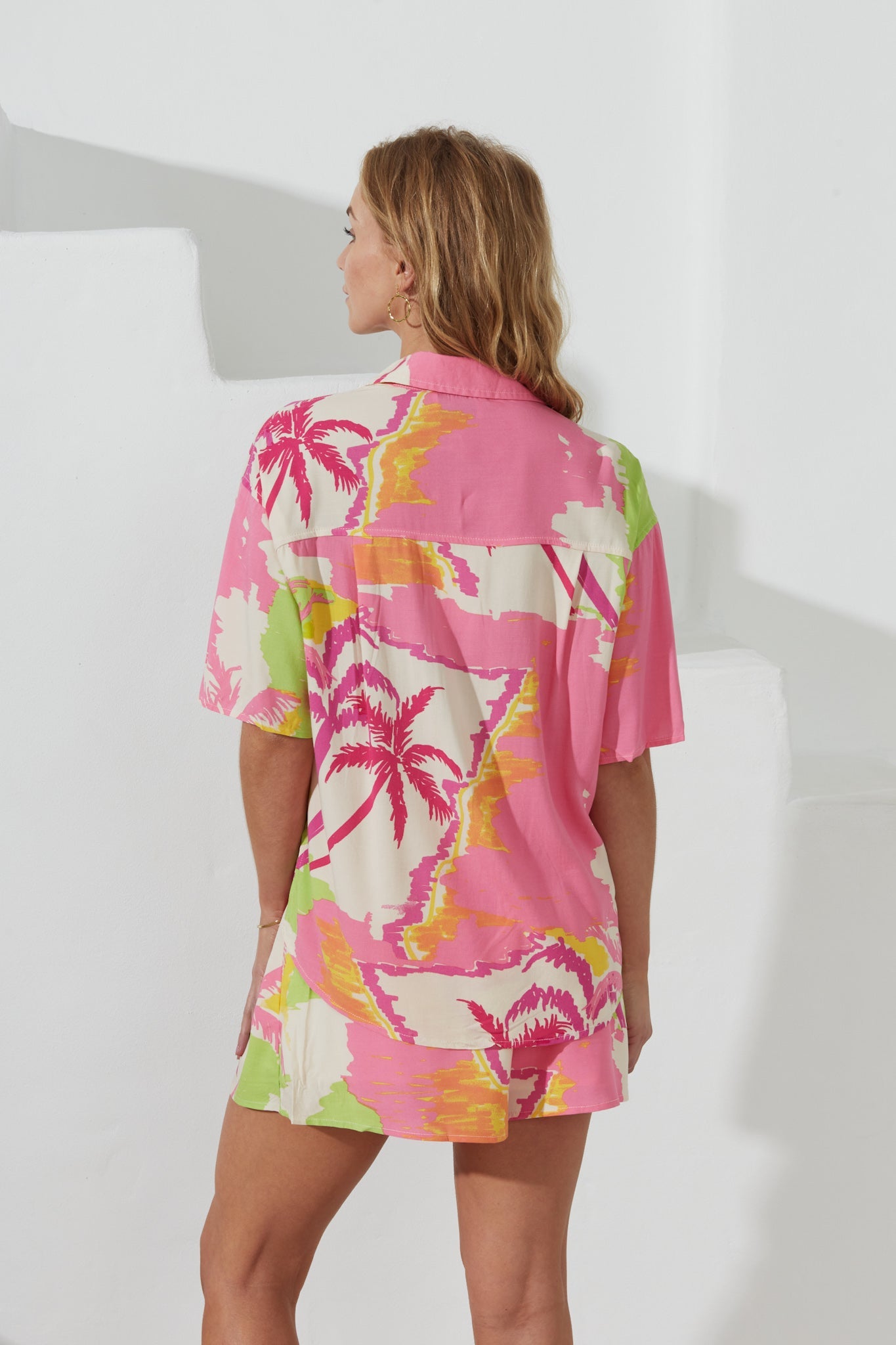 Heychic Paradisio Tropical Shirt (Pink)