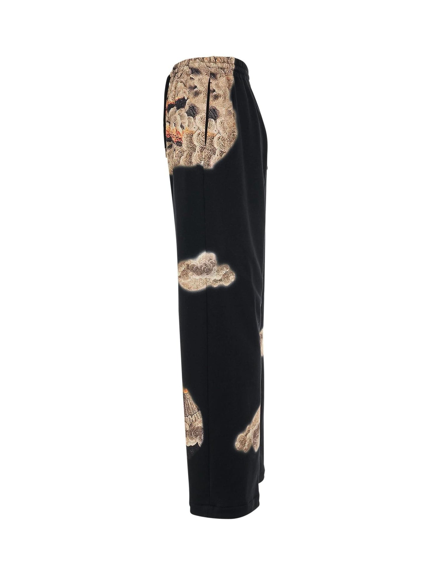 WOOYOUNGMI Volcano Print Sweatpants (Black)