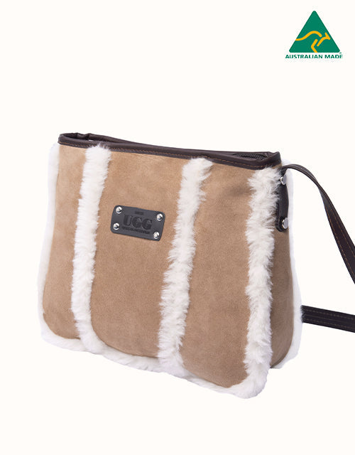 Image of Bags. Product name - Over Shoulder Bag -three Panels in Chestnut colour by brand - Unbranded/Generic
