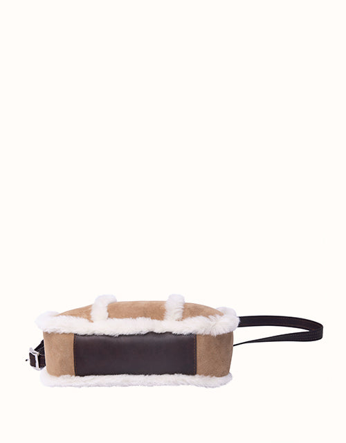 Unbranded/Generic Over Shoulder Bag-three Panels (Chestnut)