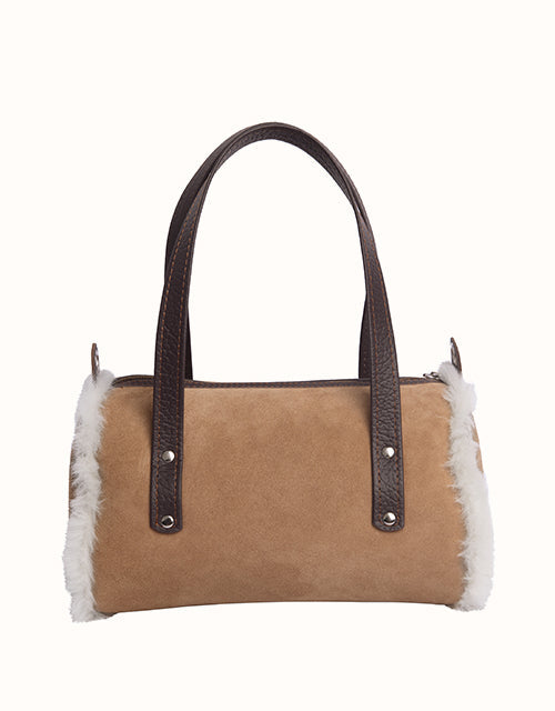 Unbranded/Generic Medium Barrel Bag (Chocolate)