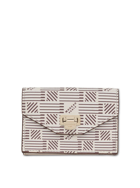 Image of Wallets & Money Clips. Productname: MOREAU Flap Wallet with Gusset in Champagne colour by brand - MOREAU