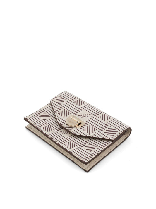 MOREAU Flap Wallet with Gusset (White)